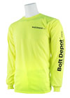Long sleeve safety green