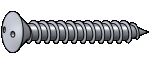 Spanner oval head sheet metal screws