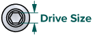 Allen drive set screw dimensions