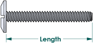 Sidewalk bolt length