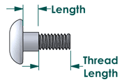 Socket button head mating screw length
