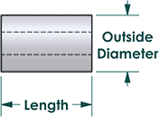 Spacer length and outside diameter